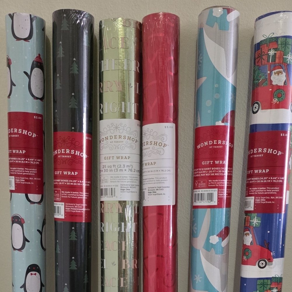 Wondershop Holiday Gift Wrap Set - Multicolor